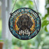 Cocker Spaniel Black Memorial Stained Glass Effect Suncatcher
